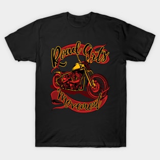 Road arts movement, old school bike, custome bike, Arts on the road T-Shirt